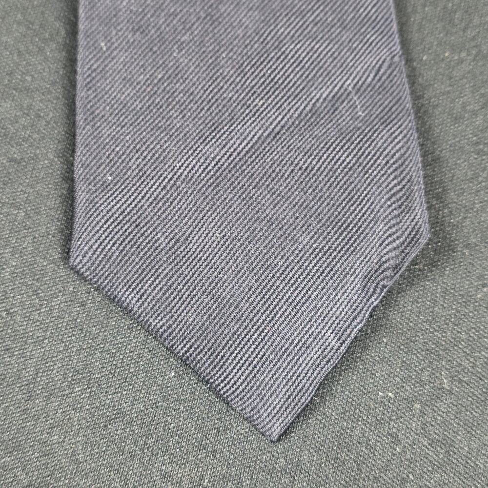 Paris Men's Tie Charcoal Gray All Silk Twill Weave Necktie